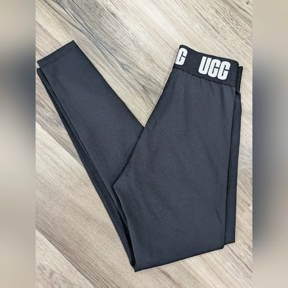 UGG 1136895 Tar Mckena Logo Leggings Black XS - Picture 2 of 9